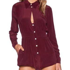 Stone Cold Fox silk romper